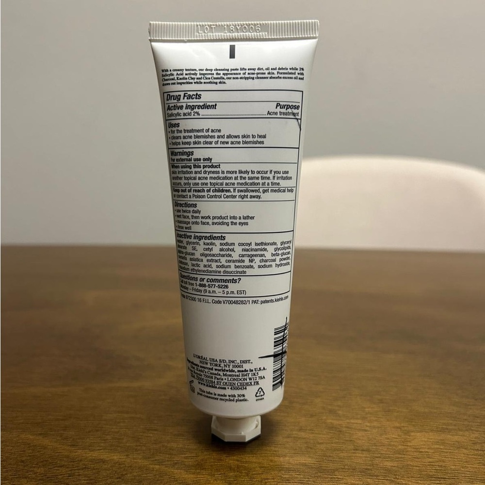 Kiehl’s Gently Effective Acne Treating‎ Cleansing Paste - NWOB - 4.2 Oz - Picture 4 of 10